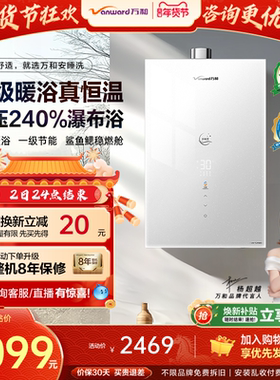 万和安睡洗天然气一级节能16升恒温燃气热水器V9种地吧3同款
