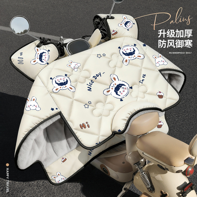 小型电动车挡风被冬加厚防水防寒