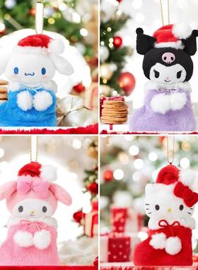 国内现货日本进口Sanrio三丽鸥 圣诞节袜子礼物食玩挂件收纳包