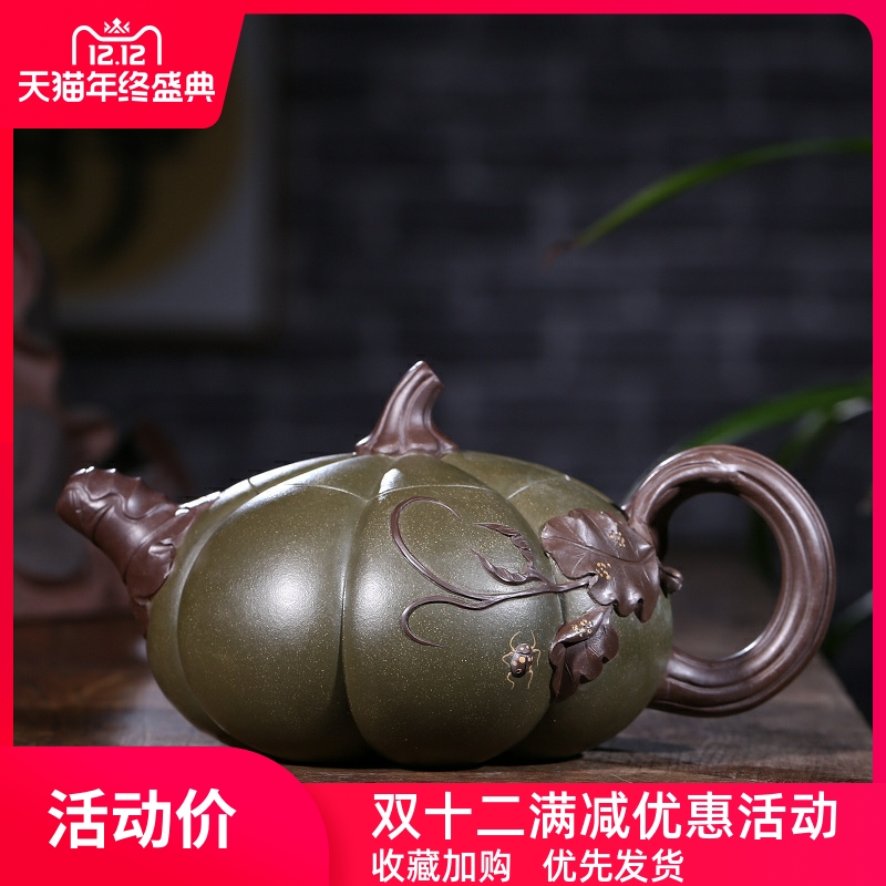 王红娟茶具原矿墨绿泥宜兴紫砂壶