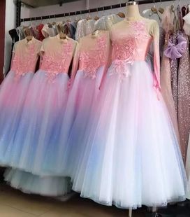 开场舞歌伴舞星河璀璨大摆裙仙裙大气舞台长裙现代大型舞蹈服装女