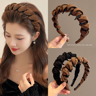 高颅顶发箍女款 日常外戴洗脸专用头箍压发卡发捆头饰 秋冬2025新款