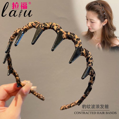 拉福发箍亚克力日韩豹纹头箍头饰