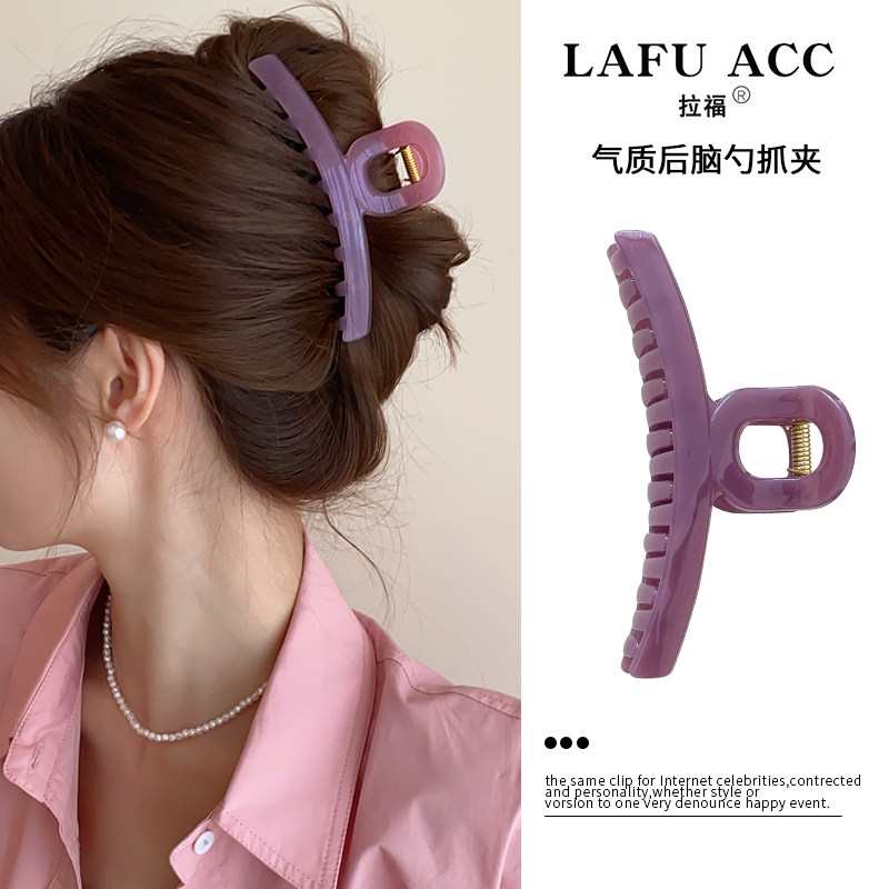 拉福抓夹高级感韩版后脑勺发夹女
