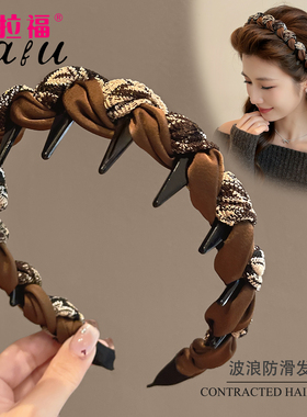 高级感发箍女网红2025新款高颅顶洗脸专用头箍压发卡秋冬发捆头饰