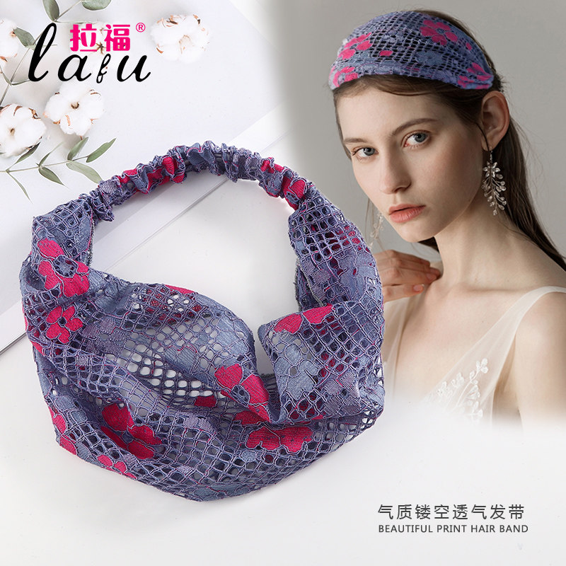 宽边发带女遮白发头箍韩国宽边时尚洗脸发卡压发头巾头套发箍头饰
