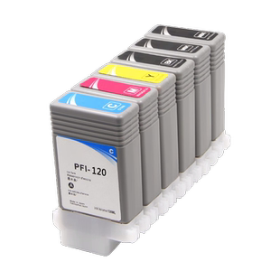 雄彩适用Canon佳能PFI-120墨盒TM-200 TM205绘图仪墨水盒TM300 TM305大幅面打印机彩色墨水 油墨盒 颜料墨盒