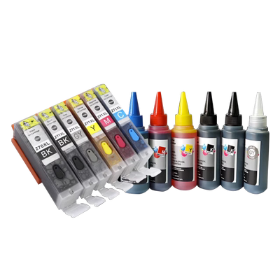 雄彩适用佳能打印机填充连供墨水