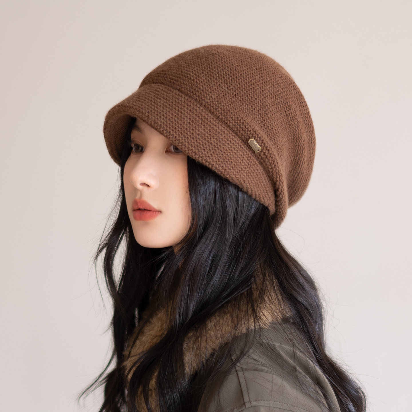 疯帽子 时尚慵懒风羊毛鸭舌堆堆帽 秋冬保暖显脸小针织毛线帽新品,服饰配件/皮带/帽子/围巾,帽子,淘宝优惠券,粉丝福利购,淘宝优惠卷