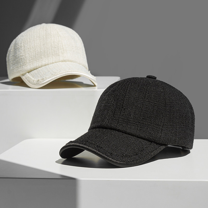 疯帽子小香风磨毛洋气百搭棒球帽