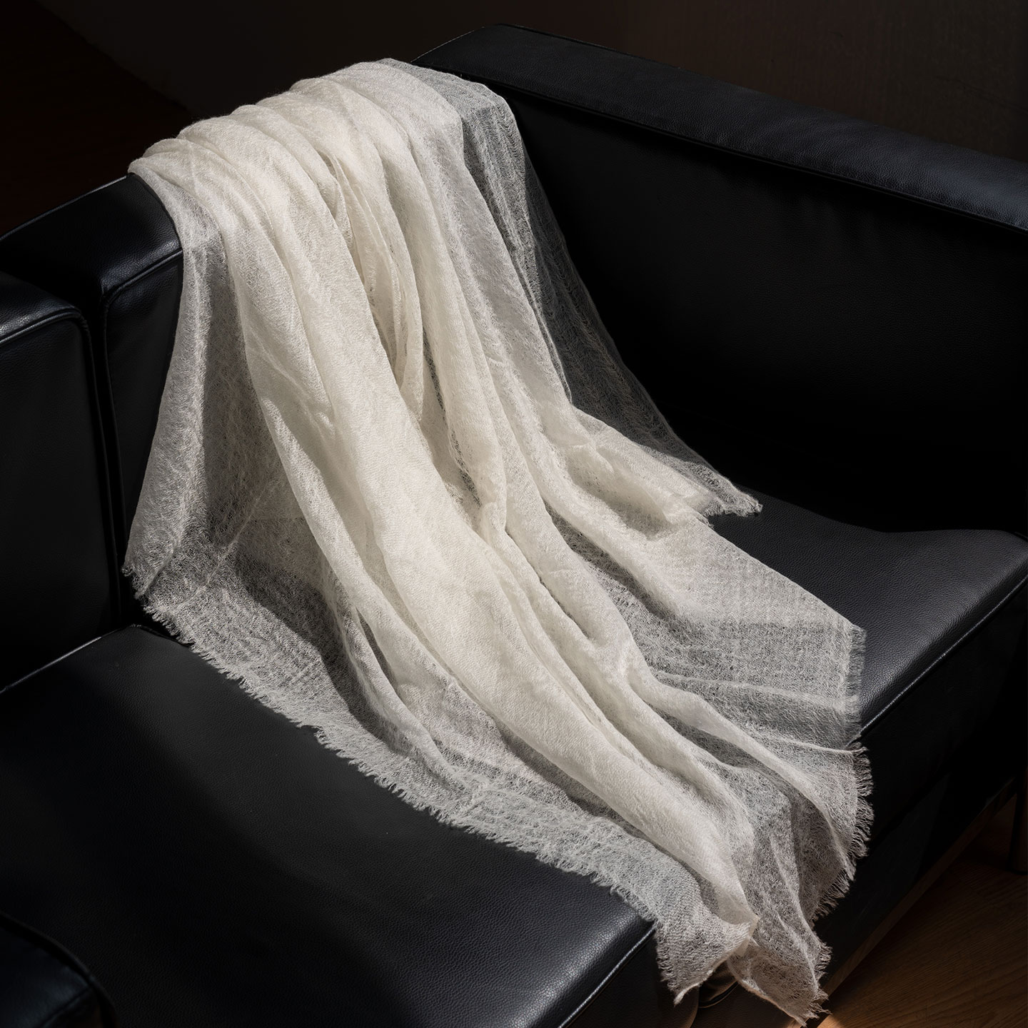 疯帽子纯山羊绒云雾感长围巾