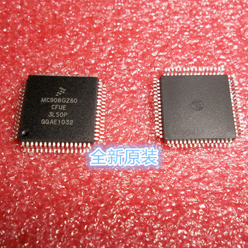 MC908GZ60CFUE QFP64 全新原装 Freescale  微控制器 IC  8-位 8M