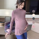 莫代尔秋冬高领薄款 孕妇装 中长款 孕妇打底衫 长袖 T恤辣妈弹力内搭