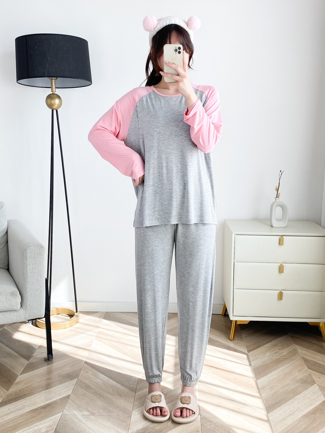 감금 의류 모달 출산 잠옷 얇은 섹션 산후 모유 수유 임신 산모 모유 수유 세트 봄 가을 여름 집