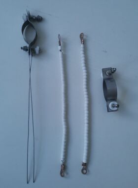 硅碳管卡子硅碳管煤炭化验带两根线硫夹子测定硫仪连接链接线耐高