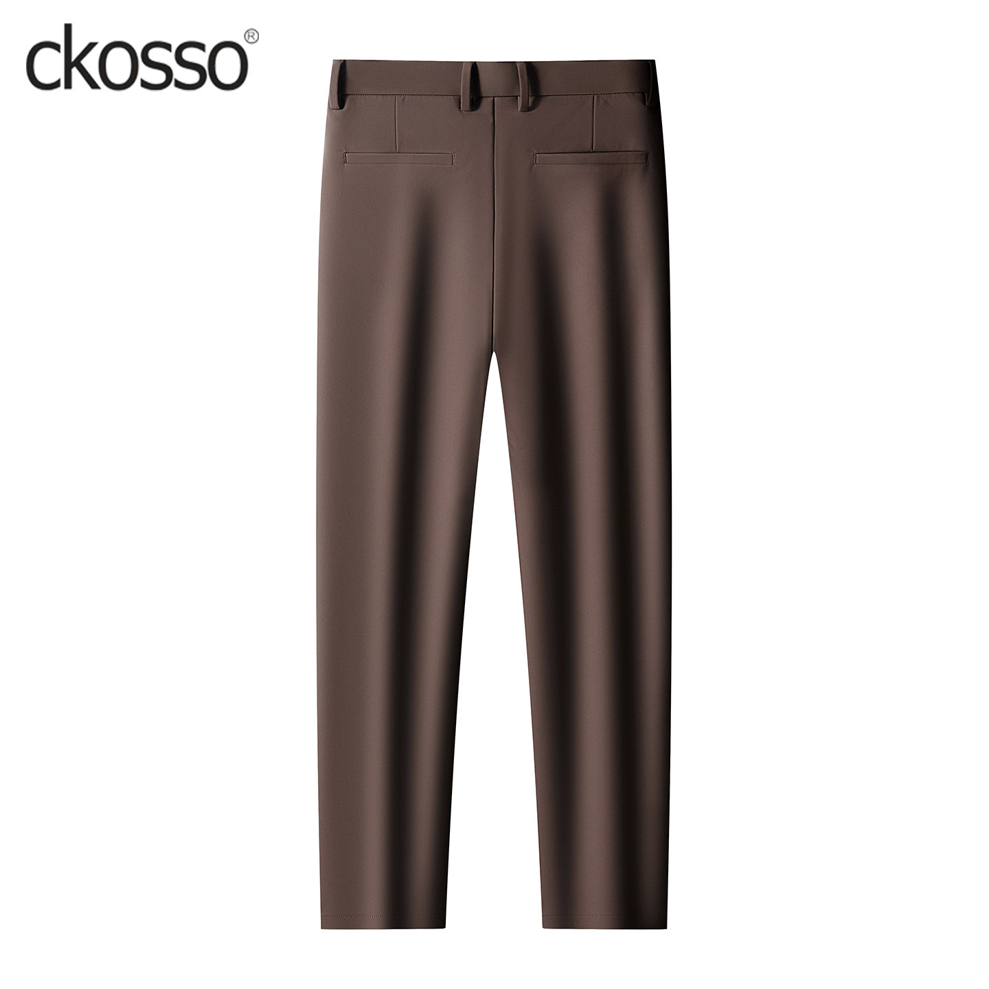 高端休闲男裤子弹力抗皱易打理修身直筒长裤子2026新款春中厚西裤