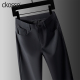 男士 加厚男裤 黑色百搭修身 子2026冬新款 显瘦直筒长裤 商务休闲西裤