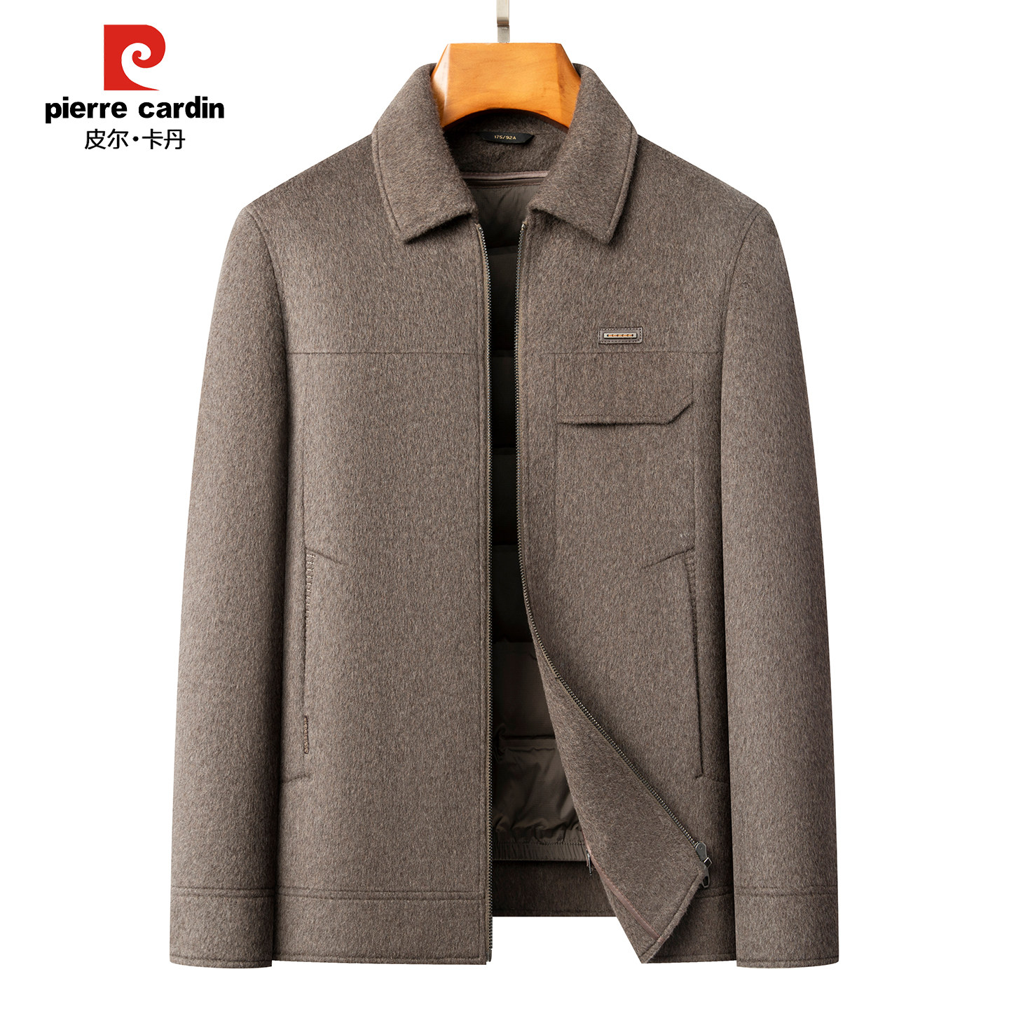 双面羊绒大衣男羽绒内胆毛呢外套