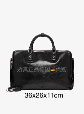 德国代购LIEBESKIND新款油蜡皮KOKO系列大容量单肩手提商务包M XL