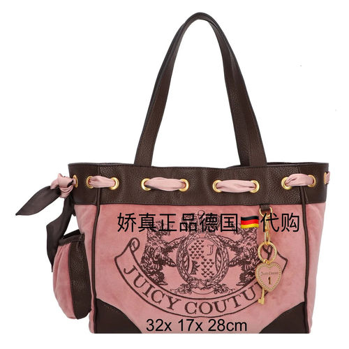 JuicyCouture新款刺绣购物包