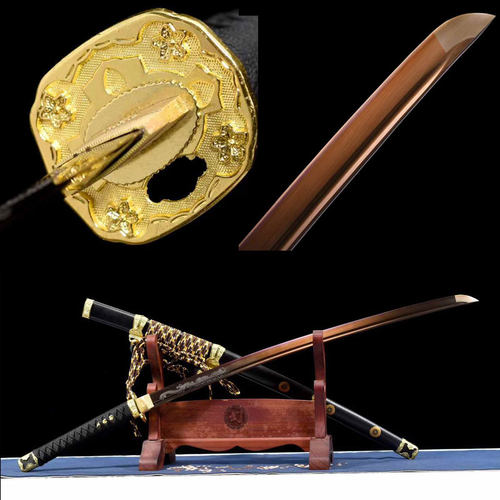 龙泉刀剑手工太刀打刀手工锻打加宽柄可拆卸收藏摆件冷兵器未开刃