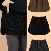 高级亮片屁帘女叠穿2026新款 卫衣打底遮屁股下摆半身裙 鲨鱼裤