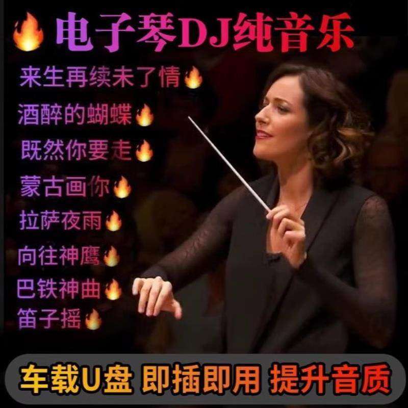 电子琴dj车载优盘纯音乐电吹管红歌笛子高品质重低音无损音乐u盘