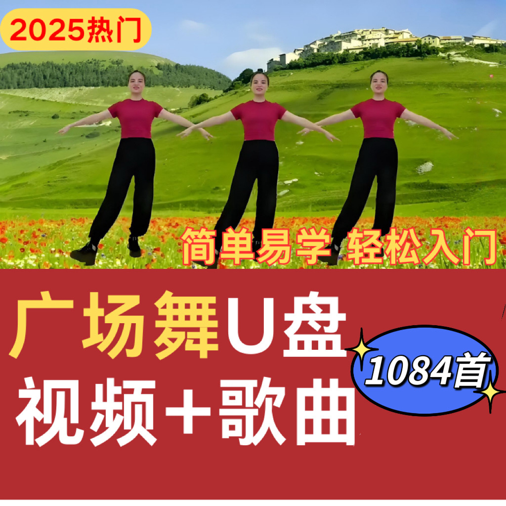 新款广场舞教学U盘中老年