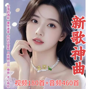 网络热门新歌U盘流行歌曲音视频优盘搀扶 空荡的酒杯 月亮照山川