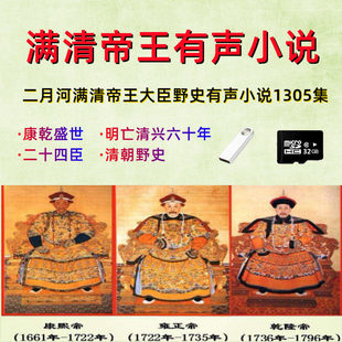 二月河雍正乾隆康熙大清朝帝王小说MP3内存TF卡车载U优盘清朝野史