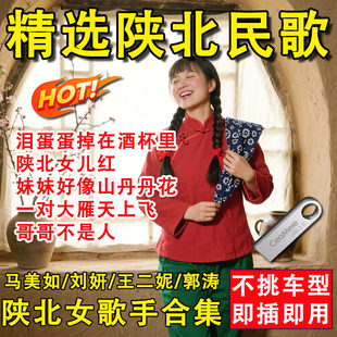 陕北民歌车载u盘酸曲民族歌谣刘妍郭涛马美如野强强情歌MP3优盘
