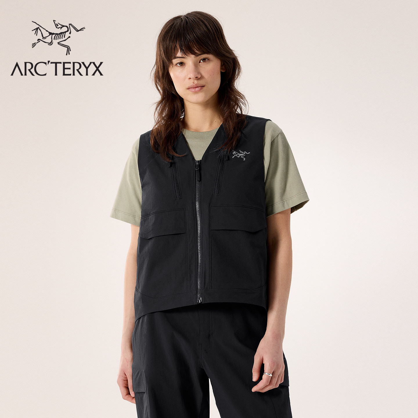 ARC'TERYX始祖鸟 SONII UTILITY VEST 防风 女子 软壳背心