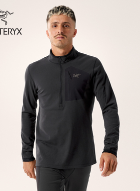 ARC'TERYX始祖鸟 RHO SV ZIP NECK 透气 男子 内层长袖上装