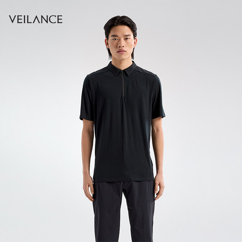 VEILANCEFRAME羊毛短袖POLO衫