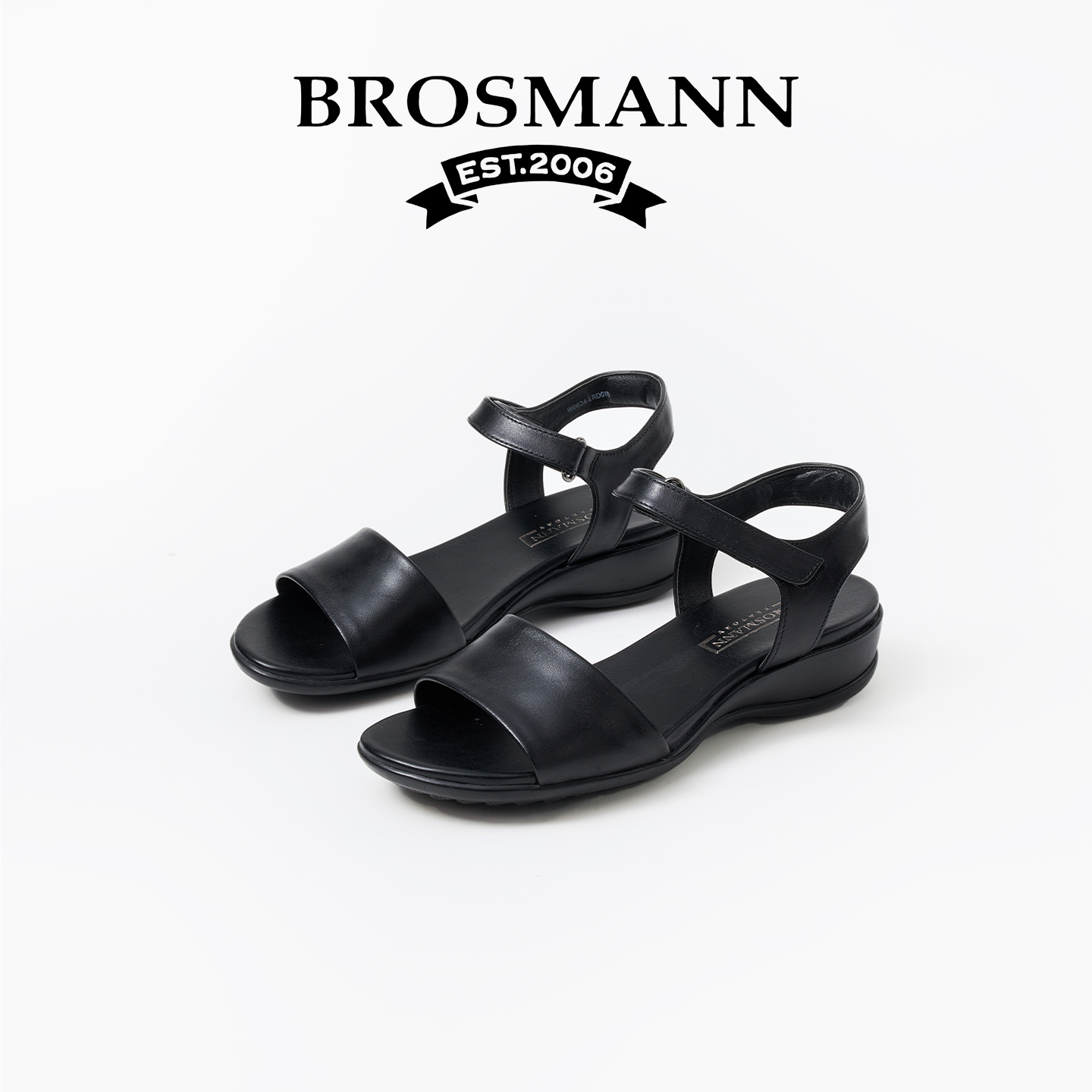 宝舒曼夏季休闲厚底魔术贴凉鞋