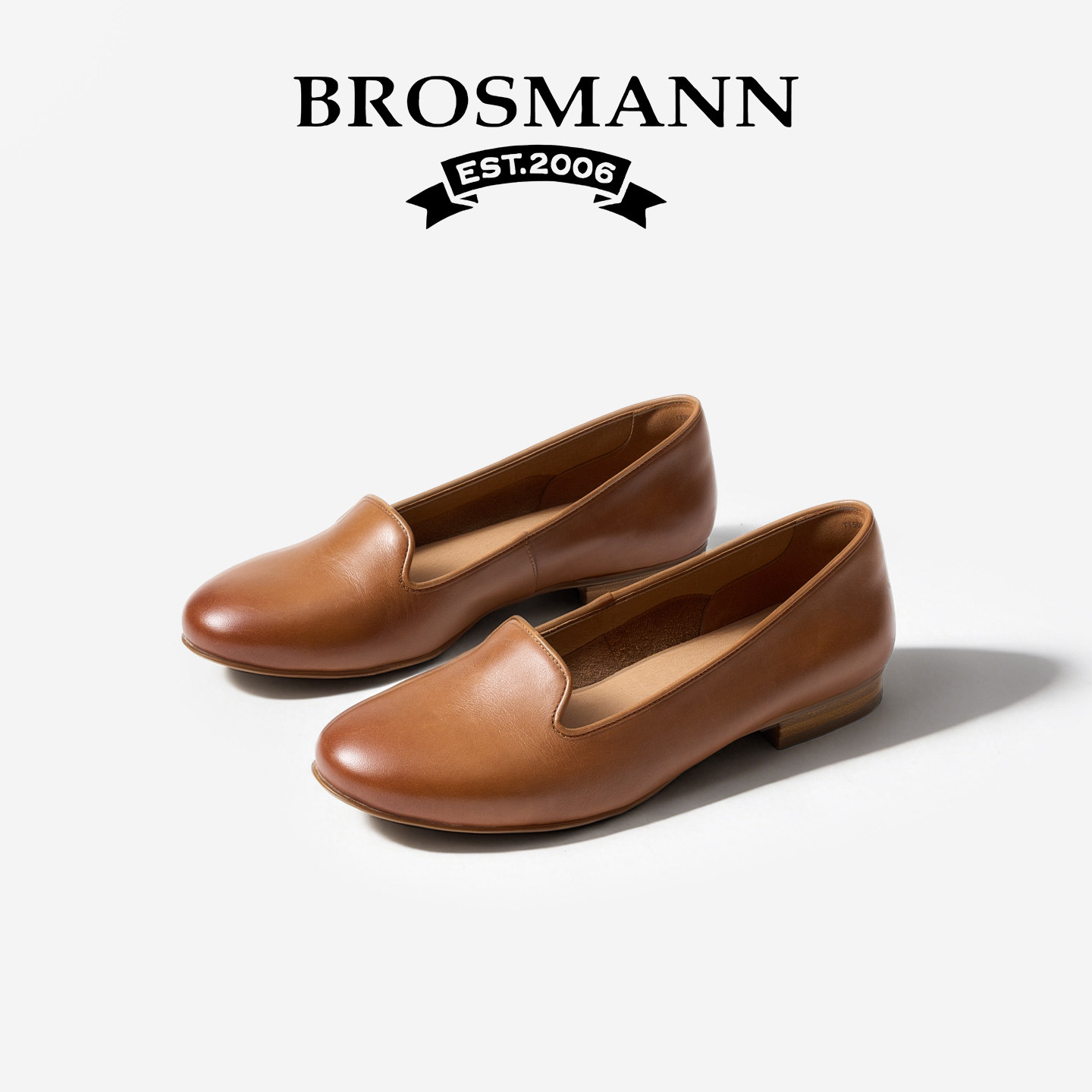 宝舒曼真皮乐福鞋女款2026新款平底单鞋软底舒适一脚蹬休闲女皮鞋