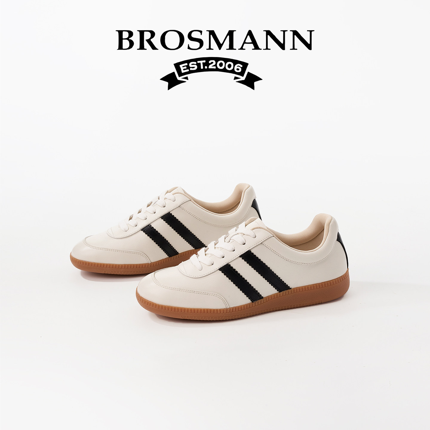 宝舒曼德训鞋舒适女板鞋