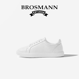 板鞋 真皮休闲小白鞋 运动鞋 软底一脚蹬通勤女鞋 宝舒曼春季 单鞋 新款