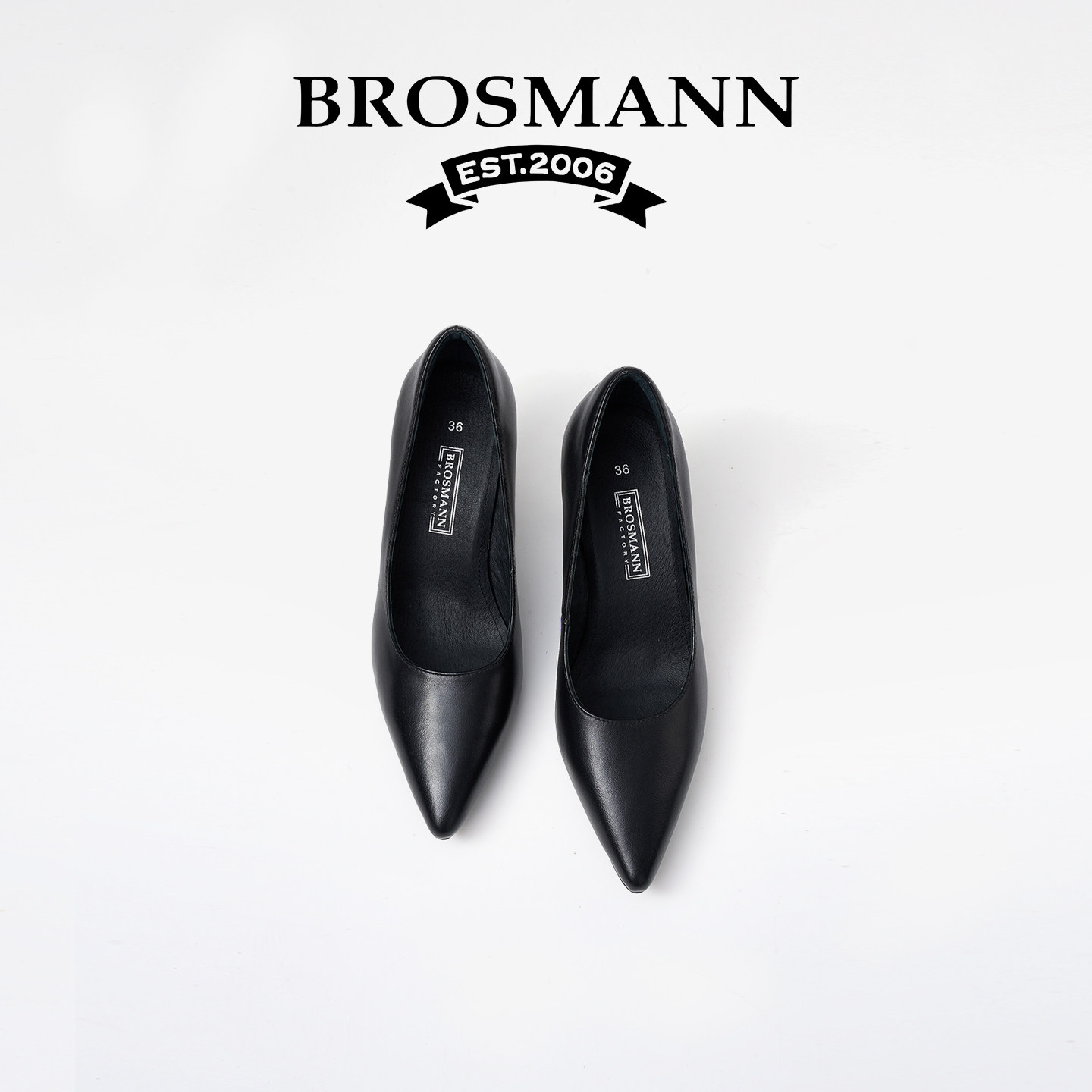 宝舒曼法式真皮尖头小高跟鞋女气质高级感细跟7CM不累脚单鞋女鞋