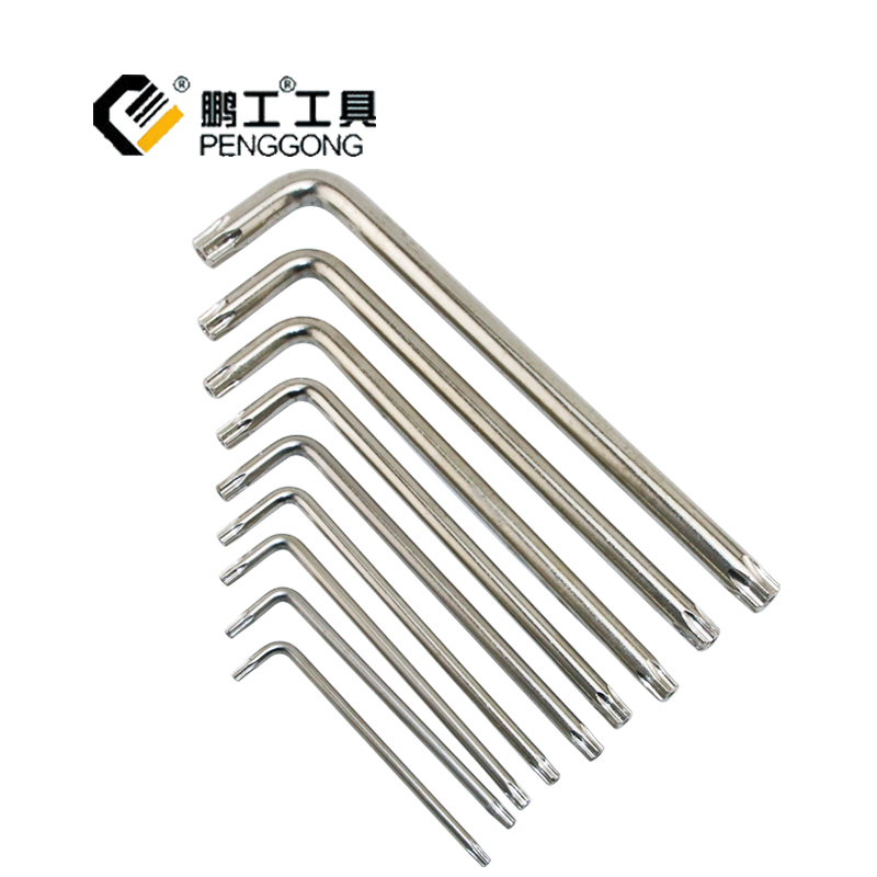 梅花内六角扳手米字星型带中孔T15 T20 T25 T27 T30 T40T45T50T55