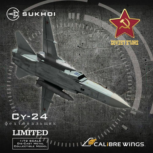 Calibre Wings 苏联空军 CA722406 1/72  SU-24MK SU24蓝色91号 