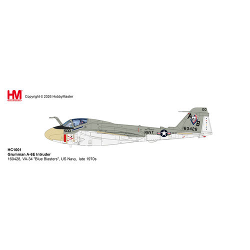 HM收藏家HC1001 1/72 格鲁曼A-6E入侵者攻击机 