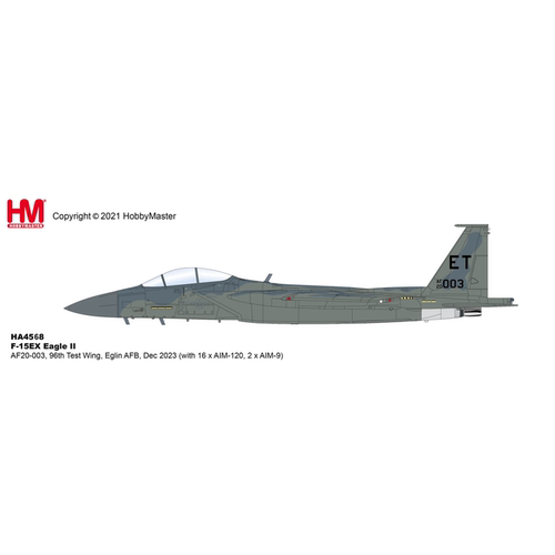 收藏家 1/72 HA4568 美空军F-15EX先进鹰II战斗机埃格林空军基地