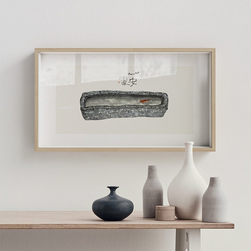 李知弥新中式风横版日系装饰画