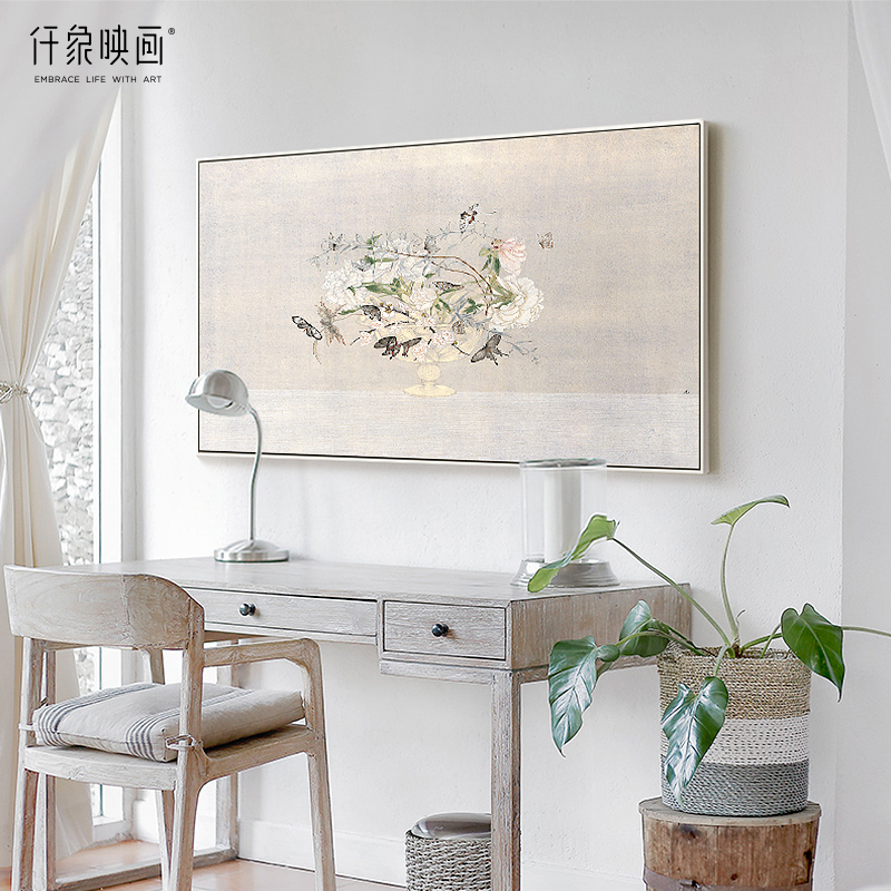 仟象映画高茜花卉沙发大幅装饰画