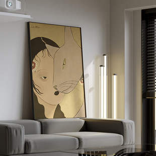 woo 饰画 仟象映画 复古卧室装 vintage艺术壁画 中古小众挂画 lea