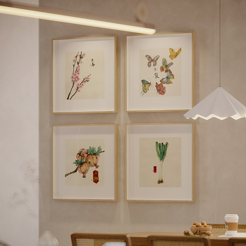 李知弥X仟象映画 新中式客厅装饰画现代沙发背景墙挂画餐厅艺术画图片