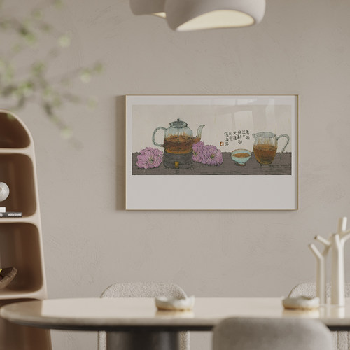 李知弥仟象映新中式餐厅装饰画