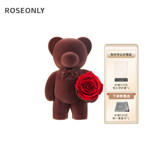 ROSEONLY甜心熊永生花