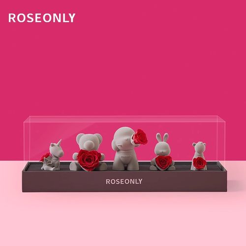 ROSEONLY永生花玫瑰公仔